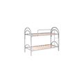 LETTO A CASTELLO DOPPIO ARCO 80X190CM BIANCO