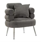 POLTRONA SILVERY PLUS C/CUSCINO 78X68X85CM