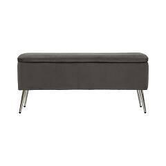 PANCA C/CONTENITORE SILVERY 112X42X50CM