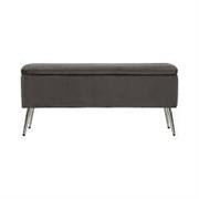 PANCA C/CONTENITORE SILVERY 112X42X50CM