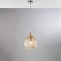 SOSPENSIONE DIAMANTE IN VETRO SOFFIATO AMBRA 1 LUCE
