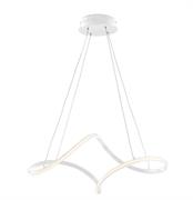SOSPENSIONE DANA IN METALLO LACCATO BIANCO C/LED INTEGRATO