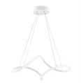 SOSPENSIONE DANA IN METALLO LACCATO BIANCO C/LED INTEGRATO