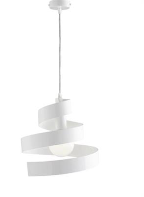 SOSPENSIONE HELIX IN FERRO LACCATO BIANCO 1 LUCE
