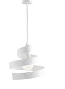 SOSPENSIONE HELIX IN FERRO LACCATO BIANCO 1 LUCE