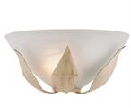 APPLIQUE ESSE IN FERRO LACCATO AVORIO E ORO 1 LUCE