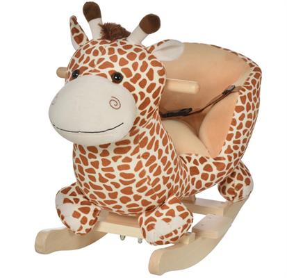 CAVALLO A DONDOLO GIRAFFA IN LEGNO 60X33X45CM