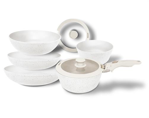 BATTERIA PENTOLE SALVASPAZIO BEIGE 8PZ MERIDIA C&K