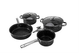 BATTERIA 7PZ. NERO MARMORIZZATO