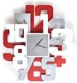 OROLOGIO SITTER ALLUMINIO-BIANCO-ROSSO