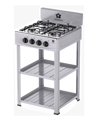 FORNELLO STAYLUX 4 FUOCHI C/RIPIANI GRIGIO