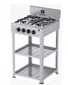 FORNELLO STAYLUX 4 FUOCHI C/RIPIANI GRIGIO