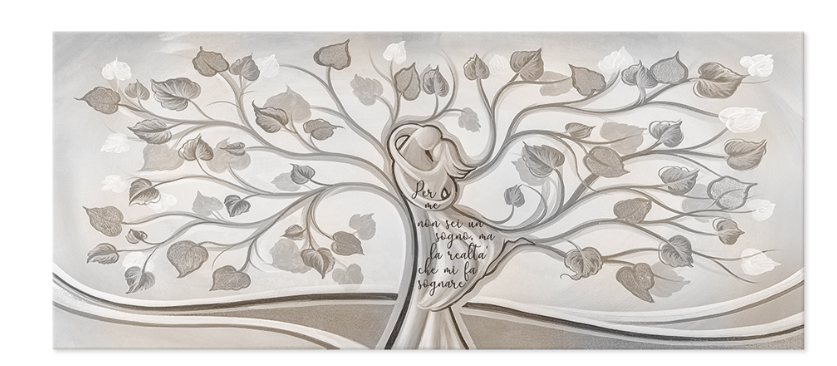 STAMPA SU TELA CANVAS PVC AMORE 38X90CM