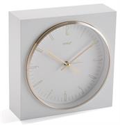OROLOGIO DA TAVOLO BIANCO CM.16,5x6,5x16,5