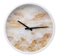 OROLOGIO TONDO METALLO BIANCO Ø30X6CM