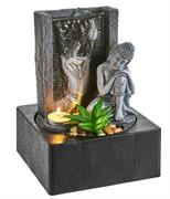 FONTANA IN POLIRESINA CON LUCE LED 18X18X24.50