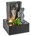 FONTANA IN POLIRESINA CON LUCE LED 18X18X24.50