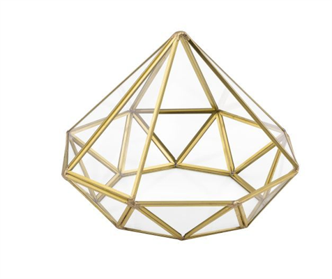 TERRARIUM PORTAPIANTA VETRO/METALLICO 120x12x160