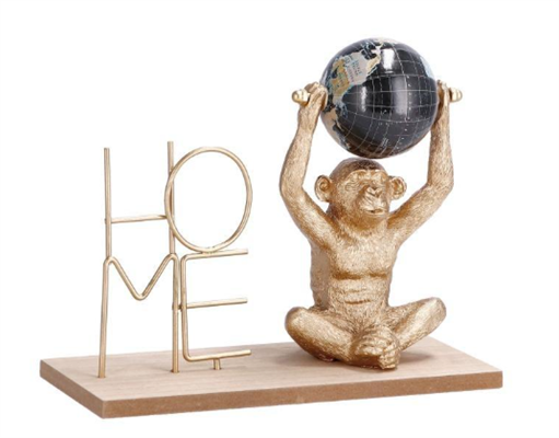 DECORAZIONE RESINA + MAPPAMPONDO 20x9x16.5h.