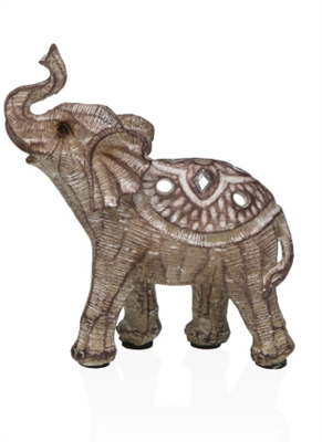 DECORAZIONE ELEFANTE SIENA 4X10,5X9,5CM