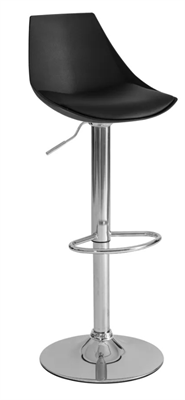 SGABELLO IN METALLO C/ALTEZZA REGOLABILE NERO 38X46X104CM