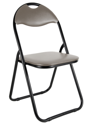 SEDIA PIEGHEVOLE PVC TORTORA CM44X47X80 TUBO MM22X0,8