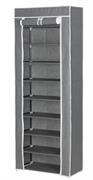 SCARPIERA ARMADIO IN TNT 9 RIP. C/STRUTTURA MET. 61X30X160CM GRIGIO