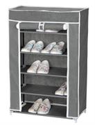 SCARPIERA ARMADIO 5RIP. STRUTTURA MET.61X30X90CM GRIGIO