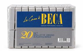 MOLLETTE PLASTICA GRIGIO 20PZ