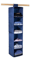 ORGANIZZATORE BLU PER ARMADIO 6 RIPIANI 30X30X120CM
