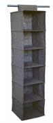 ORGANIZZATORE GRIGIO PER ARMADI 6 RIPIANI 30X30X120CM