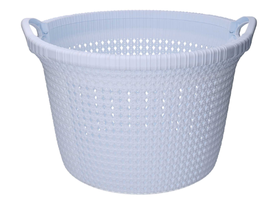 CESTA PORTABIANCHERIA TONDA BIANCA Ø48,6X32,6CM