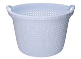 CESTA PORTABIANCHERIA TONDA BIANCA Ø48,6X32,6CM