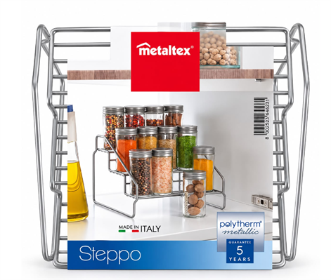 MENSOLA PORTA SPEZIE 3 PIANI POLYTHERM STEPPO 20X18X15CM