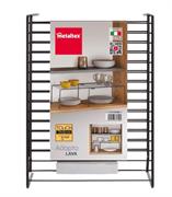 MENSOLA RETT.ALLUNG. TOUCH THERM ADAPTO NERO CM33/57X24XH15