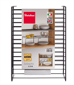 MENSOLA RETT.ALLUNG. TOUCH THERM ADAPTO NERO CM33/57X24XH15