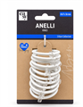 10 ANELLI PER TUBO Ø20MM BIANCO
