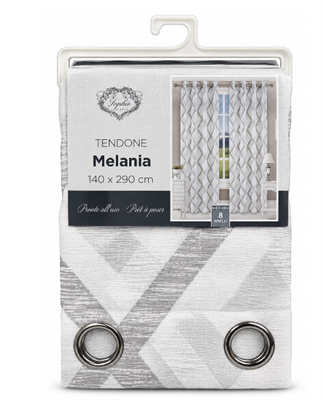 TENDA MELANIA 140X290CM GRIGIO