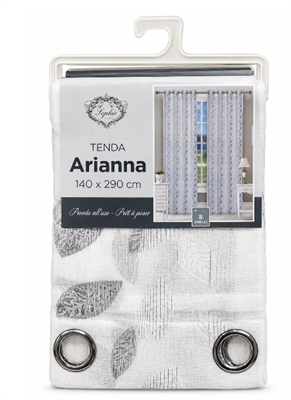 TENDA ARIANNA 140X290CM GRIGIO