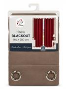 TENDA BLACKOUT 140X280CM TORTORA