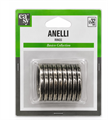 10 ANELLI FERRO D32 NERO ARGEN