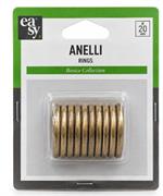 10 ANELLI FERRO D32 ORO ANTICO