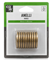 10 ANELLI FERRO D32 ORO ANTICO