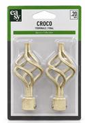 TERMINALE D20 CROCO AVORIO/ORO
