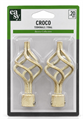TERMINALE D20 CROCO AVORIO/ORO