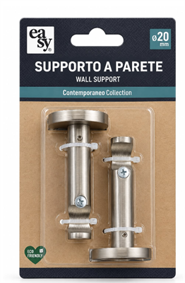 MENSOLA SEMPLICE MM75 NICKEL