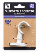 SUPPORTO SOFFITTO Ø28MM BIANCO