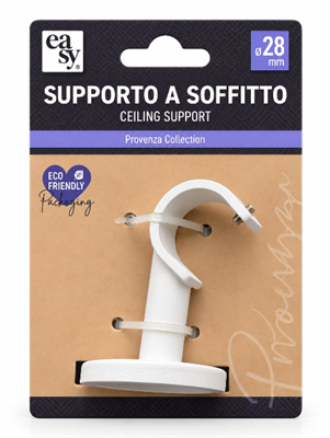 SUPPORTO SOFFITTO Ø28MM BIANCO