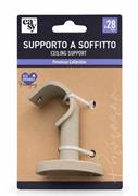 SUPPORTO SOFFITTO Ø28MM TORTORA