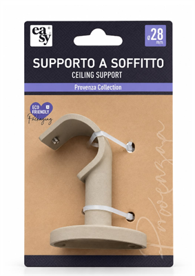SUPPORTO SOFFITTO Ø28MM TORTORA
